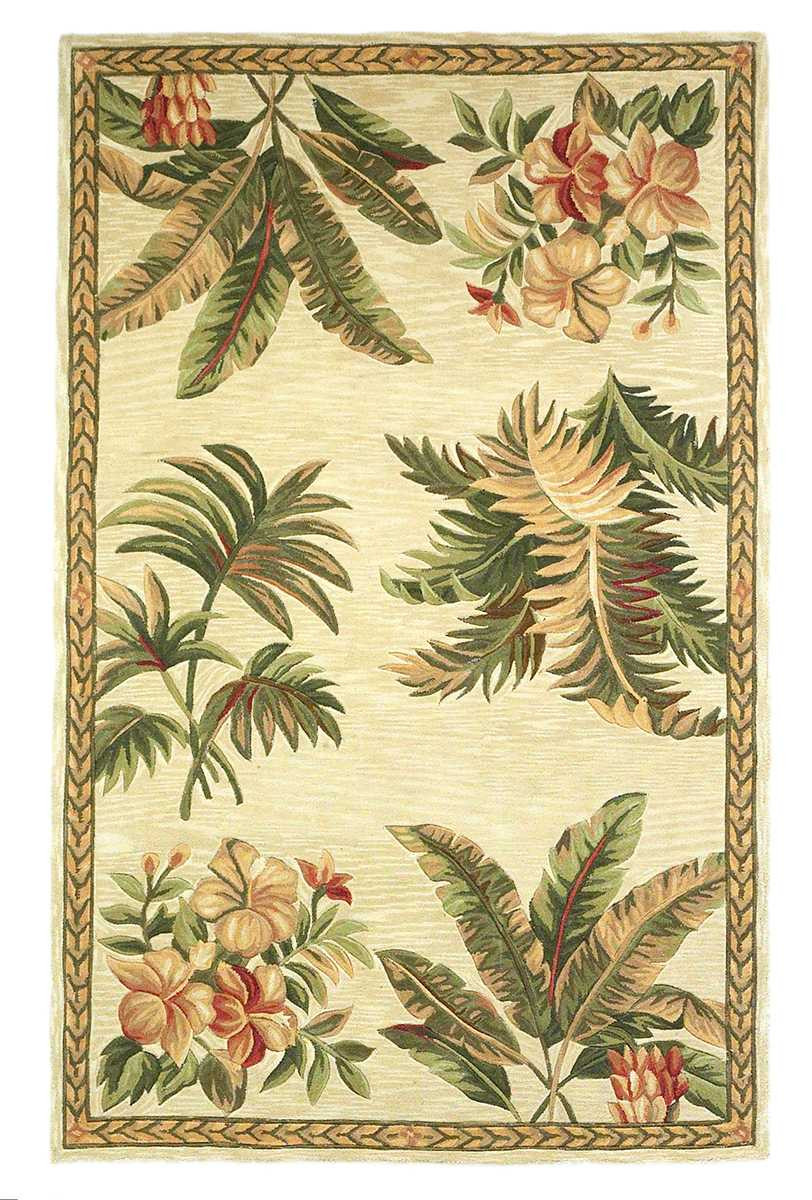 Kas Sparta 3133 Ivory Tropical Oasis Area Rug