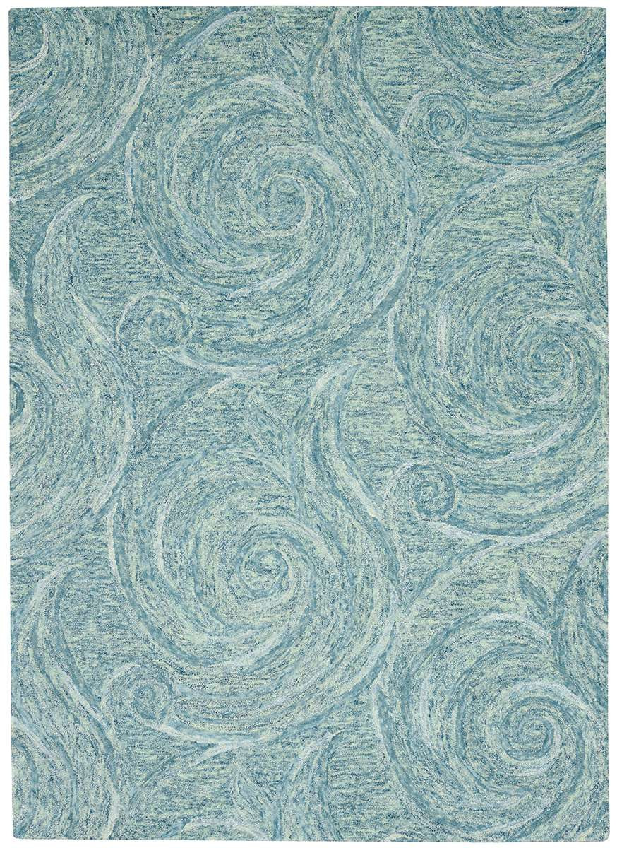 Kas Serenity 1260 Blue Waves Area Rug | Modern Rugs