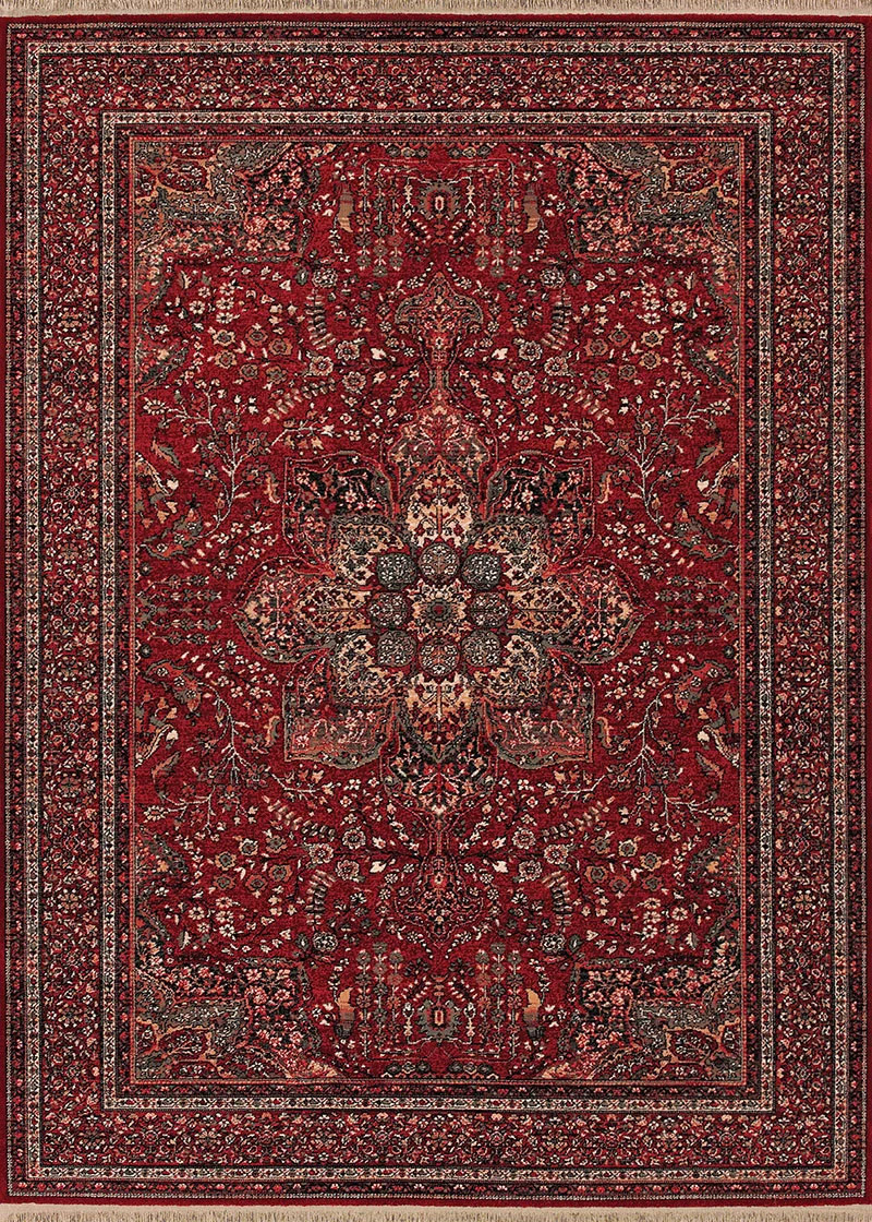 Kashimar All Over Center Medallion 0612/3337 Antique Red Rug