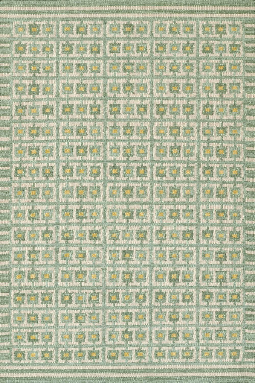 70*90☆colorキナリグリーン☆パイピングガーゼケット Momeni Scandi SCN-2 Green Area Rug