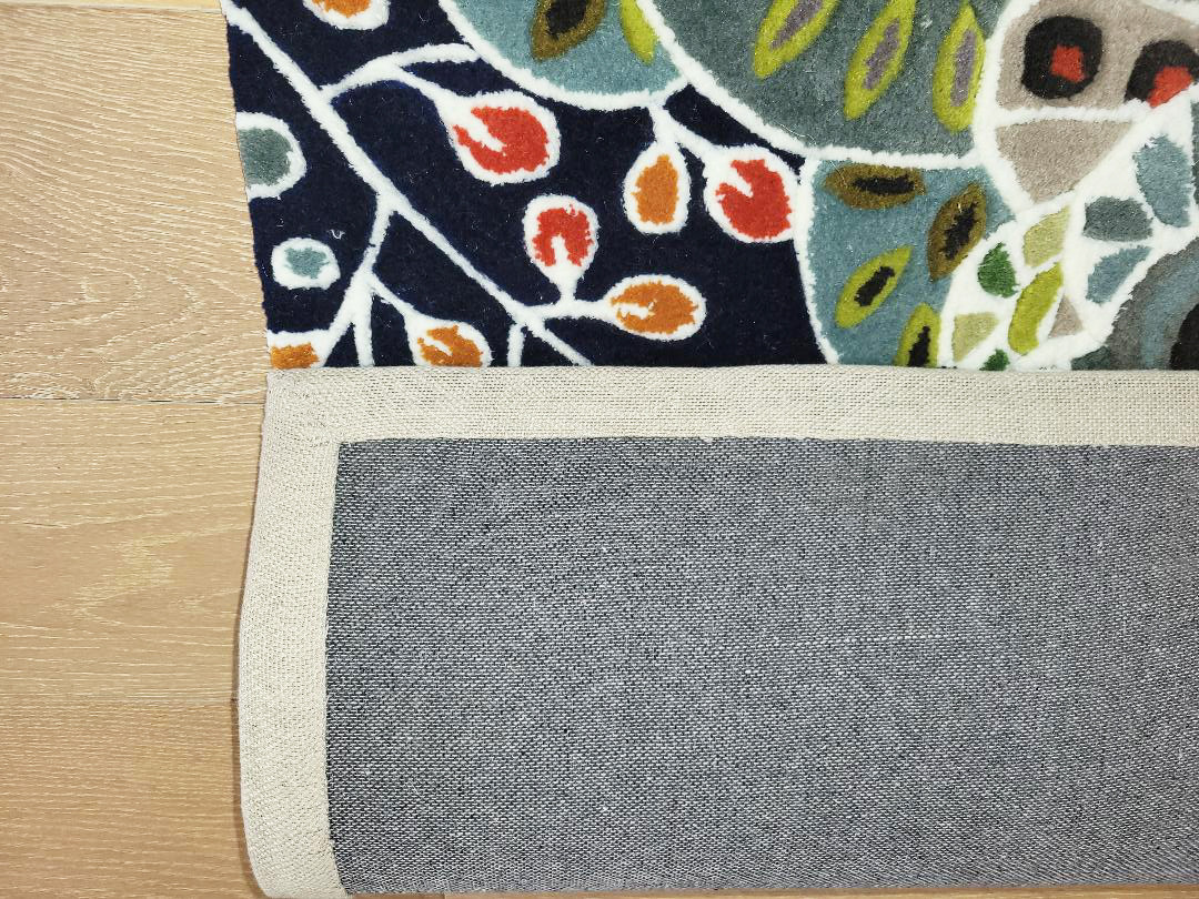 Momeni New Wave NW-146 Navy Modern Area Rug - Rug Goddess