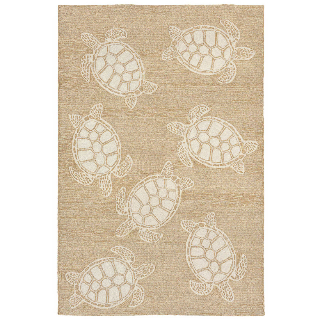 Liora Manne Capri Turtle Neutral Indoor-Outdoor Rug | Rug Goddess
