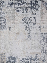 Nourison Silk Shadows SHA16 Silver Grey Area Rug