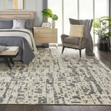 Silk Shadows SHA19 Ivory Grey Rug