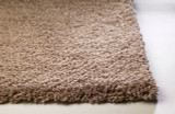 Kas Bliss 1551 Beige Super Soft Shag Rug Corner