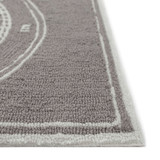 Trans Ocean Liora Manne Frontporch 1447/47 Compass Grey Area Rug