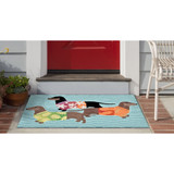 Liora Manne Frontporch 1583/44 Tropical Hounds Rug