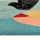 Trans Ocean Liora Manne Frontporch 4495/44 Parasol And Pup Multi Area Rug