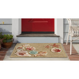 Trans Ocean Liora Manne Frontporch 4565/12 Beachcomber Sand Area Rug