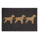 Liora Manne Frontporch 4575/47 Yellow Labs Charcoal Rug