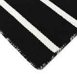 Sorrento 6305/48 Pinstripe Black Stripe Rug