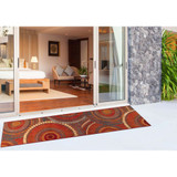 Trans Ocean Liora Manne Marina 8035/17 Circles Saffron Runner Rug