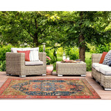 Marina Heriz Red indoor Outdoor Rug