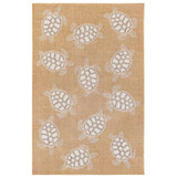 Trans Ocean Liora Manne Carmel 8413/12 Sea turtles Sand Area Rug