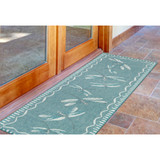 Trans Ocean Liora Manne Carmel 8440/04 Dragonfly Aqua Area Rug