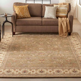 Nourison 2000 2003 Olive New Zealand Wool Rug