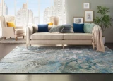 Prismatic PRS14 Grey/Slate Modern Rug