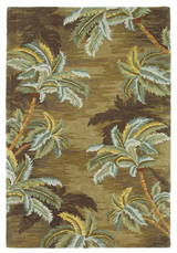 Kas Sparta 3102 Moss Palm Trees Area Rug