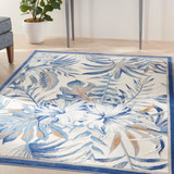 Nourison Seaside SDS02 Ivory/Blue Area Rug