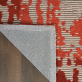 Nourison Symmetry SMM02 Beige/Red Area Rug