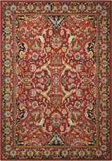 Nourison Timeless TML15 Red Area Rug