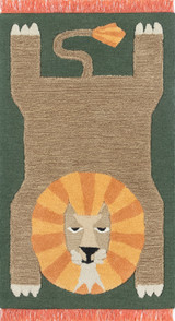 Momeni Novogratz Atticus ATC-1 Lion Green Area Rug