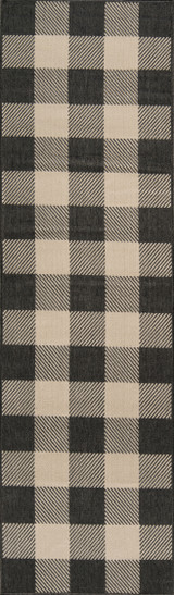 Momeni Baja BAJ25 Buffalo Check Charcoal Rug
