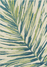 Momeni Baja BAJ27 Palm Leaf Green Area Rug