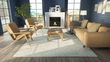Momeni Charles CHR-1 Grey 9x12 Rug in living room