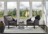 Momeni Ember EMR-3 Ivory Rug Room in sitting area