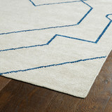 Kaleen Solitaire SOL01-01 Ivory Rug Corner