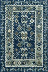 Momeni Tangier TAN-1 Blue Area Rug