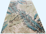 Kas Sparta 3183 Ivory/Blue Leopard Rug