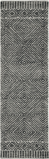 Kas Hudson 2463 Grey/Black Runner Rug