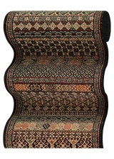 Couristan Old World Classics Antique Turkoman 4327/0002A Ebony Stair Runner