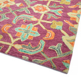 Kaleen Chancellor CHA11-87 Fushia Pink Rug Corner