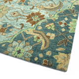 Kaleen Chancellor CHA12-79 Turquoise Rug Corner