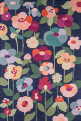 Momeni Newport NP-14 Navy Floral Area Rug