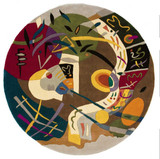 momeni nw-61 multicolor round rug