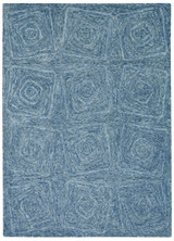 Kas Serenity 1263 Navy Geo Modern Rug