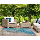 Liora Manne Marina Blue Surf Ocean Rug