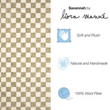 Trans Ocean Savannah Checkerboard Sage Rug