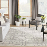 Nourison Luna LUN02 Ivory Grey Wool Rug