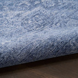 DKNY Pure Shades SAD02 Blue Wool Area Rug Pile View