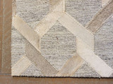 Agio RG4AL069 Silver Cowhide Area Rug - Pile View