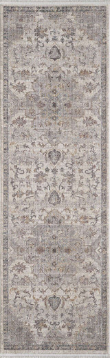 KAS Adele 8804 Courtney Ivory Grey Area Rug - Runner View