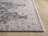 KAS Adele 8800 Grey Ivory Sofia Rug - Corner close up view