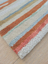 Wayside Lacroso RG8LG3914 Sunset Wool Rug - close up corner view