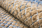 Wayside Pelmeni RG5PE311 Blue Wave Modern Rug - close up of rug pile