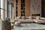 Sophia 2400 Slate Serafina Area Rug in living room setting